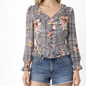 Haute Monde sheer light weight houndstoo